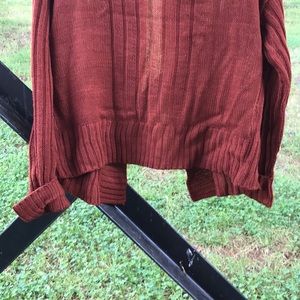 NWT Full Circle Trends Open Front Cable Sweater S